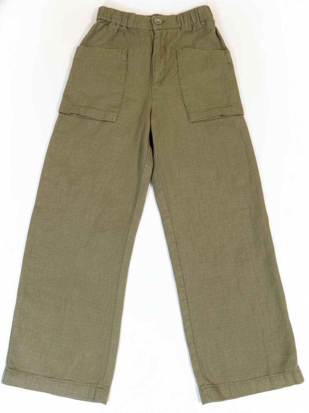 Zara Girl’s Linen Blend, Wide-Leg, Pull On Pants. Size 11-12 Years.